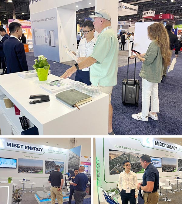 客戶(hù)在邁貝特展位參觀(guān)了解產(chǎn)品